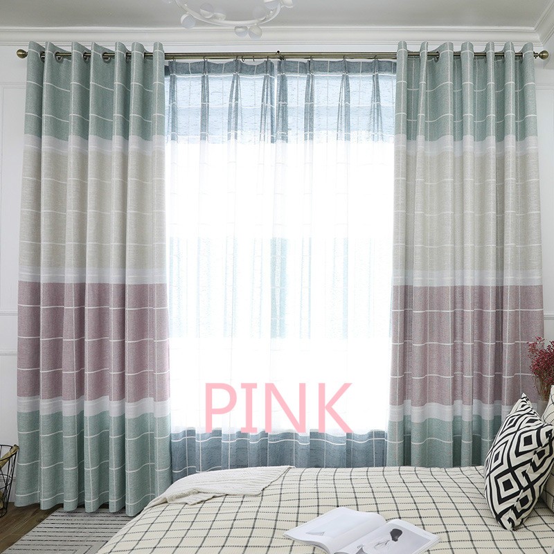 Langsir Bedroom Curtain Linen Curtains For Living Room Nordic