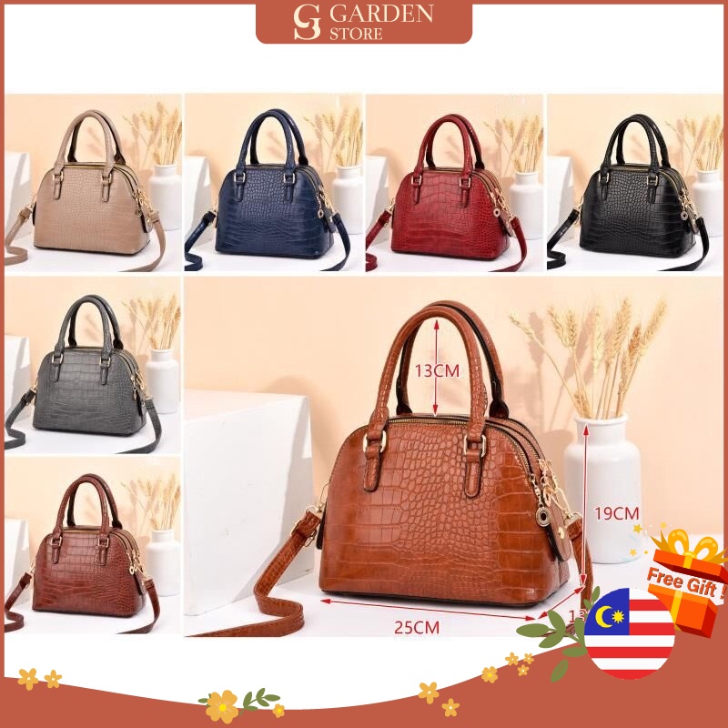 GS Premium Crocodile Classy Elegant leather Women Casual Top Handle Bag ...