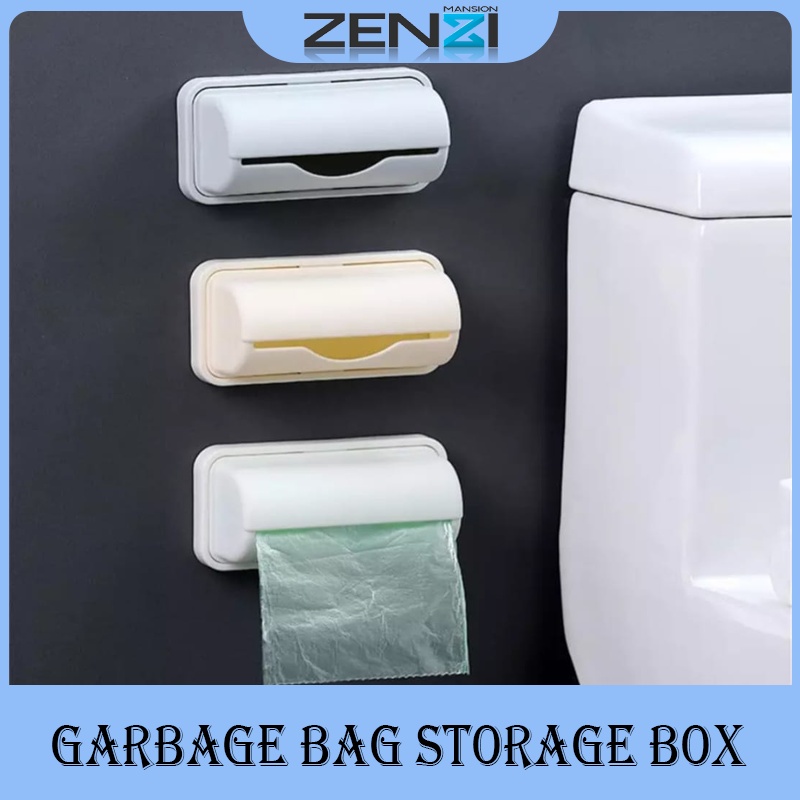 Garbage Bag Storage Box Simple Wallmounted Kitchen Removable Sorting