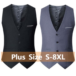 【Plus Size】Men's vest suit casual Big size best man vest
