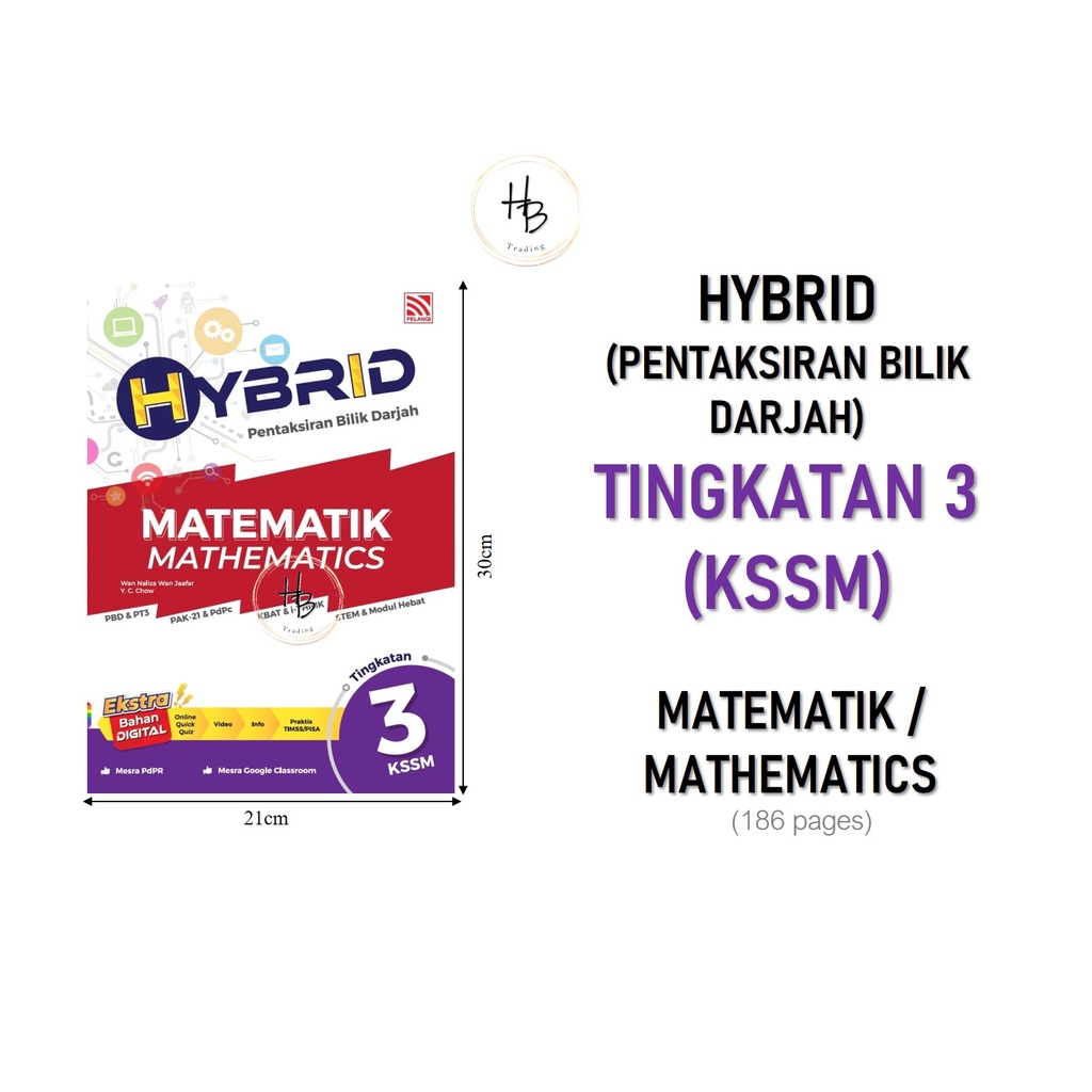 2022 Buku Latihan Hybrid Pentaksiran Bilik Darjah Tingkatan 3 Kssm Pt3 Pelangi Shopee Malaysia