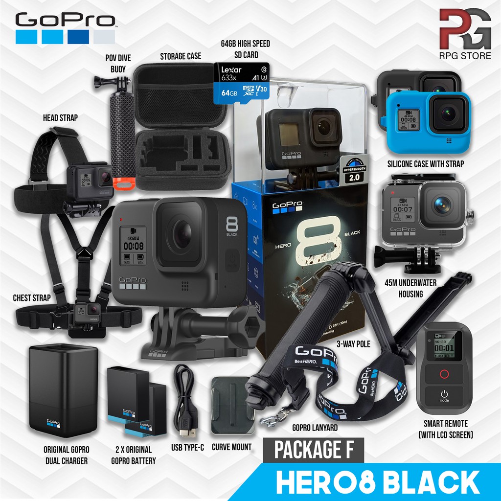 Ready Stock Gopro Hero 8 Hero8 Black 4k Action Camera Shopee Malaysia