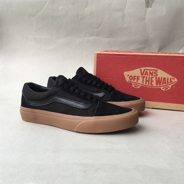 Oldskool Mono Black Gum Vans Shoes Size 