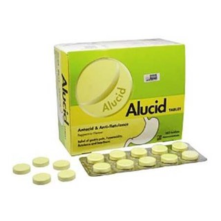 Alucid Tablet Antacid & Anti Flatulence  Peppermint untuk gastrik dan