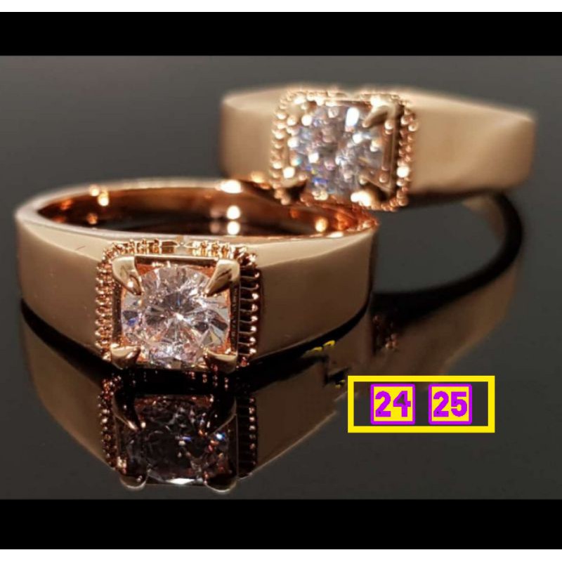 Cincin Suasa Lelaki Batu Zicron
