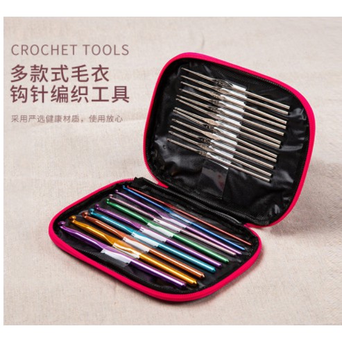100pcs Crochet Hook Set Yarn Knitting Needles Sewing Tools Full Set DIY Crochet Craft Tools