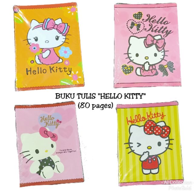 (1PCS) EXERCISE BOOK BUKU TULIS HELLO KITTY CARTOON 56GSM 80 MUKA SURAT ...