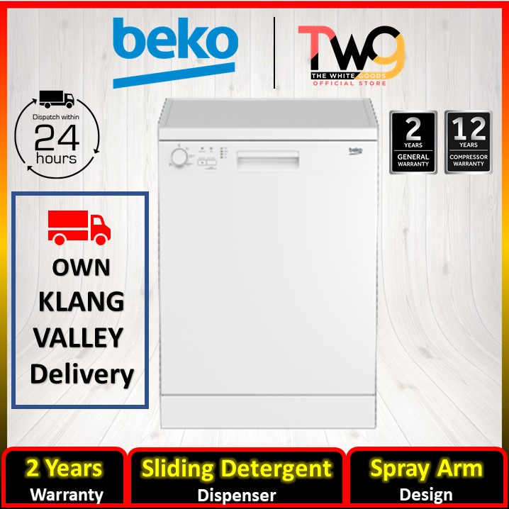 [OWN FREE DELIVERY] Beko Freestanding Dishwasher DFN05R11W (13 Place Setting)