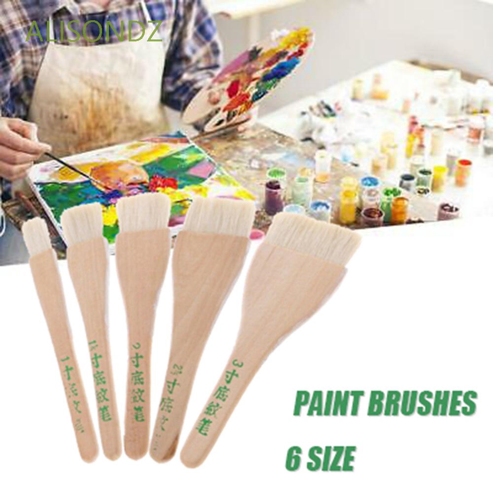 ALISONDZ Wood Handle Watercolor Painting Acrylic Goat Hair Paint