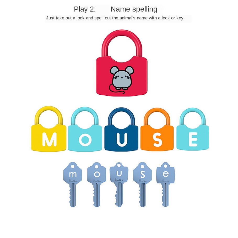 alphabet lock and key toy