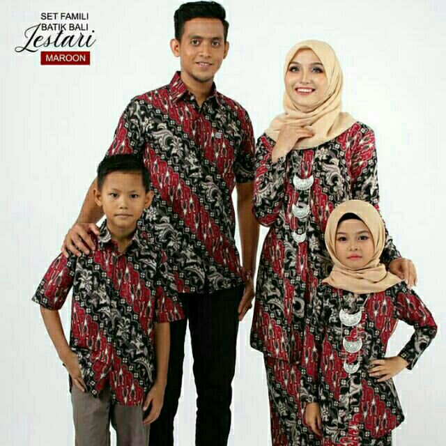 Set Family Kebaya Batik  Kemeja  Batik  Bali Indonesia 