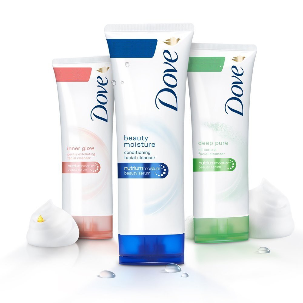 dove foaming face wash