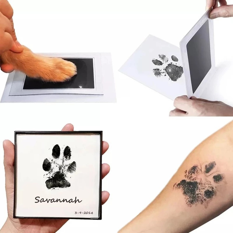 Multi Must Baby Footprint Print Safe Non-Toxic Ink Pad Sets/ Newborn Disposable Clay Keepsakes/ Cat Dog Paw Prints In... - Image 3