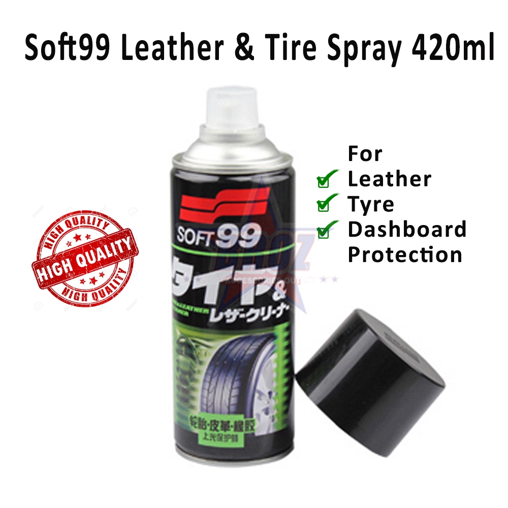 Soft99 / Soft 99 Leather / Rubber / Tire Spray Wax - 420ml - Cannot ...