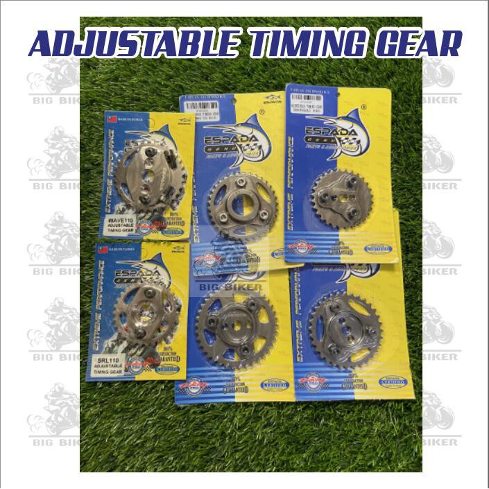 BIG BIKER TIMING GEAR ADJUSTABLE ESPADA dash EX5 DREAM SRL110 WAVE110