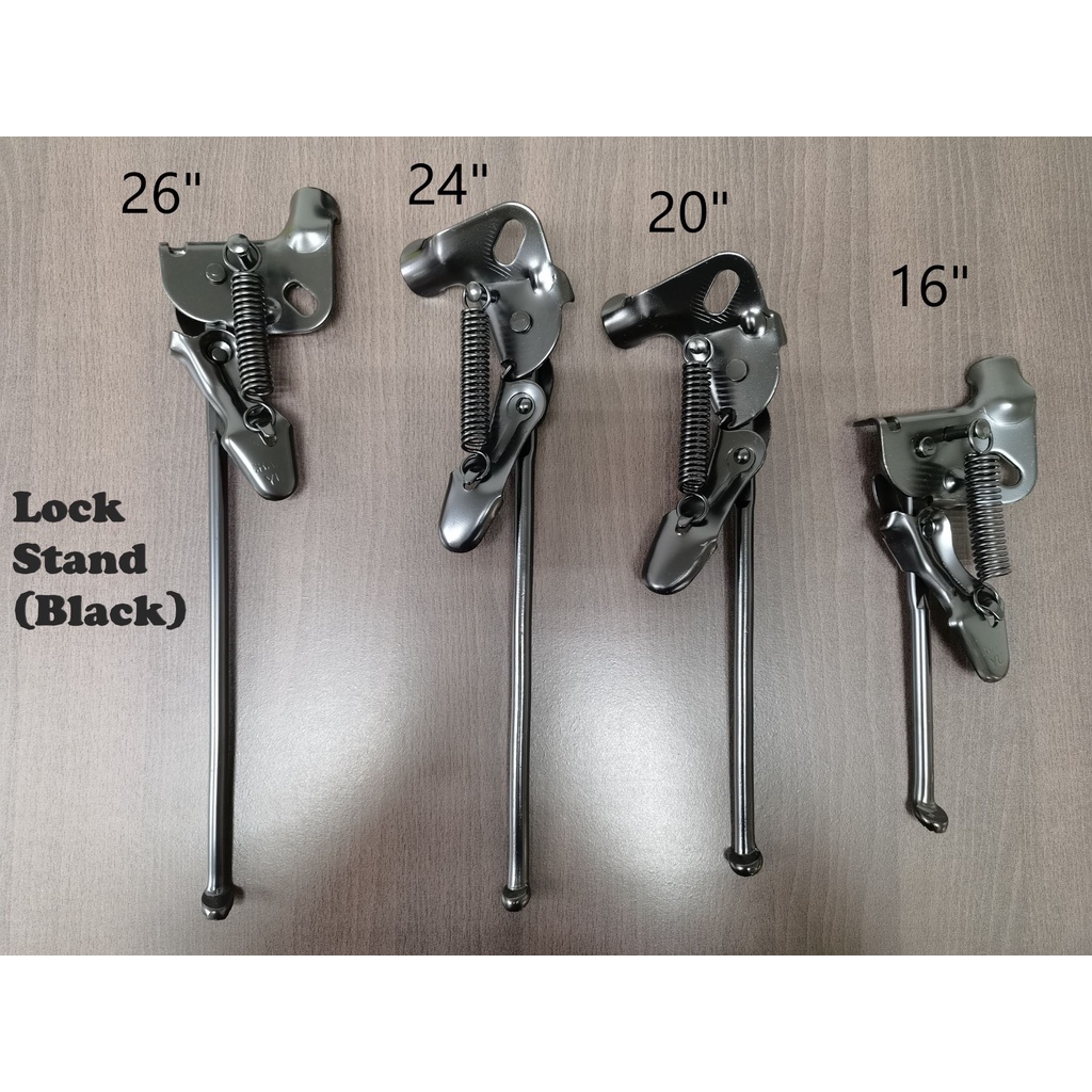 16" 20" 24" 26" Bicycle stand with lock Kick Stand Side Stand Tongkat Basikal