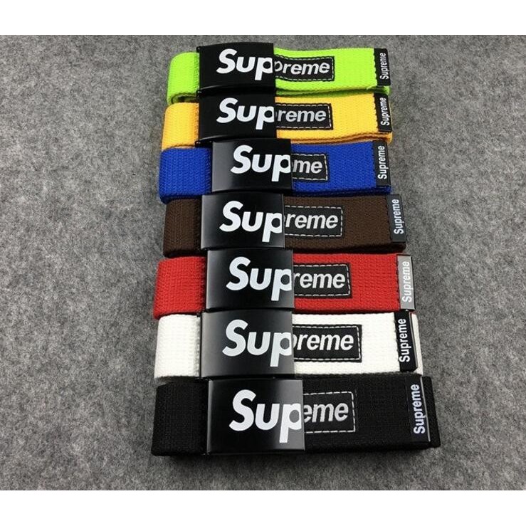supreme canvas belt