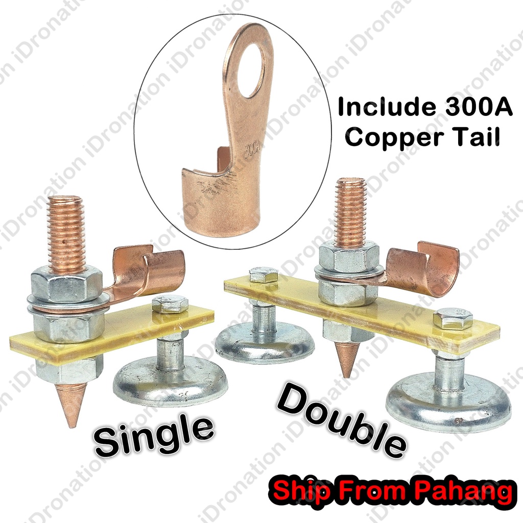 Single Double Welding Head Tip Tips Grounding Second