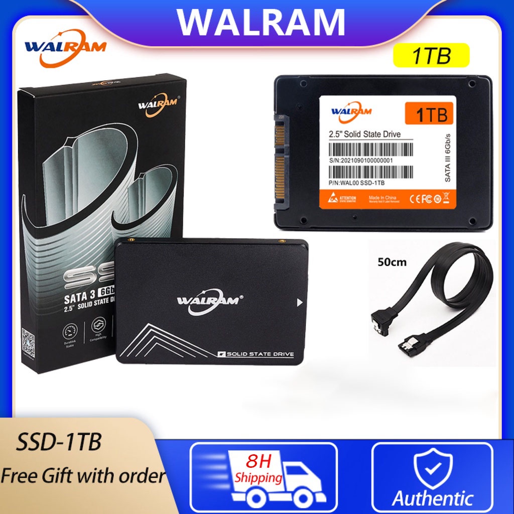 Walram SSD 1TB UP To 560MB/S SATAIII hard Drive Disk Hdd Laptop Hard ...