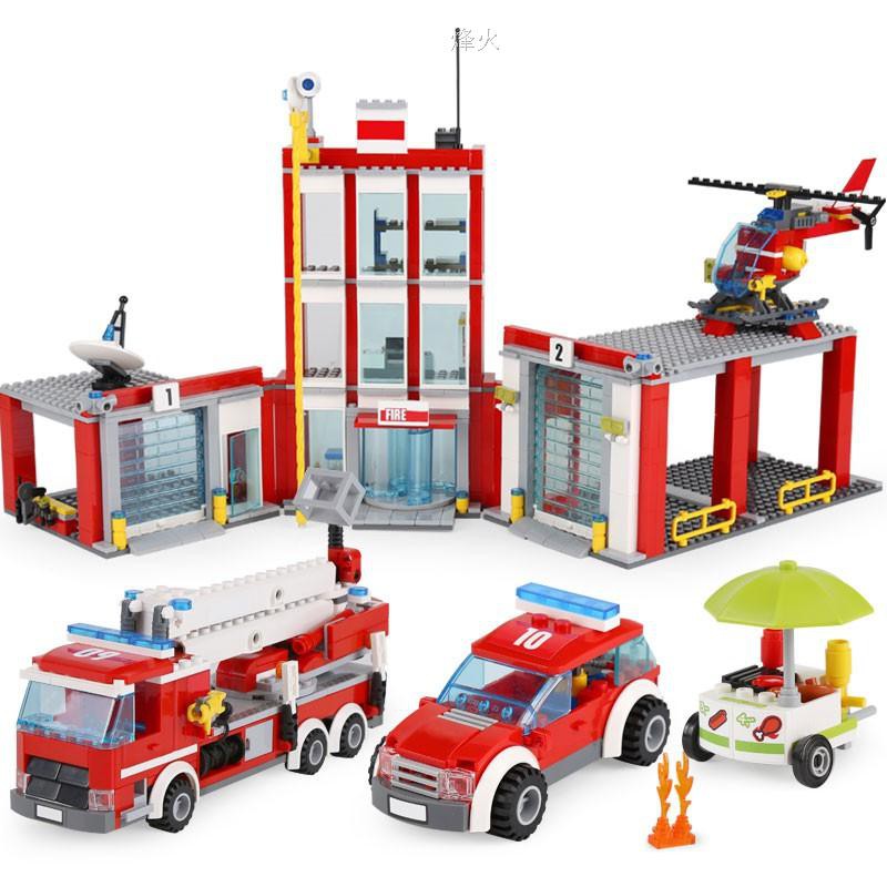 lego fire station videos