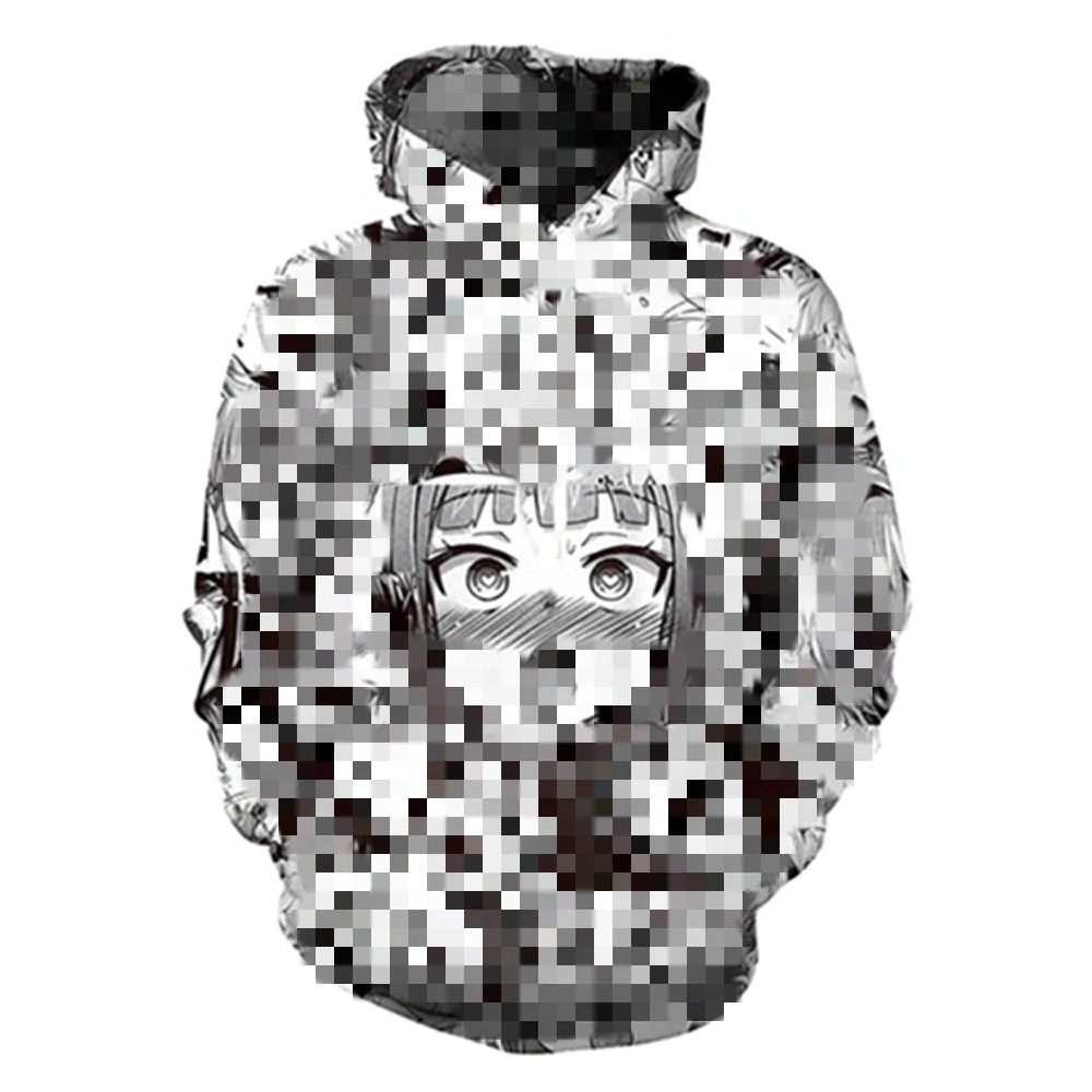 white anime hoodie