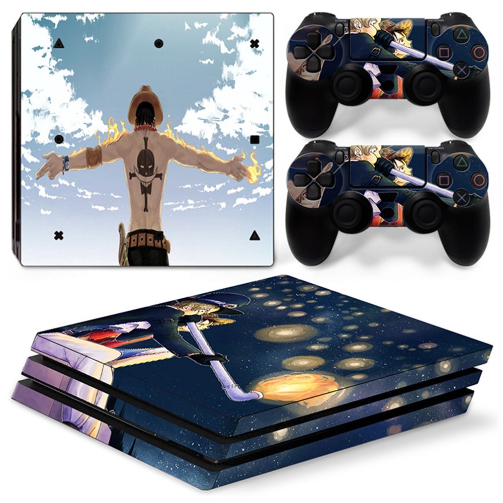 One Piece Ps4 Pro Skins Sticker Covers Decal Playstation 4 Pro Console Two Controllers Skins One Piece Shopee Malaysia