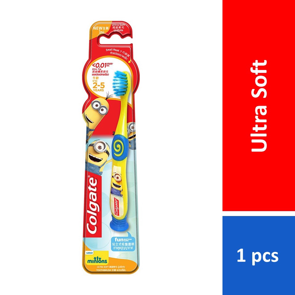 Colgate Kids Minion Toothbrush 2-5 Years (Ultra Soft) | Shopee Malaysia