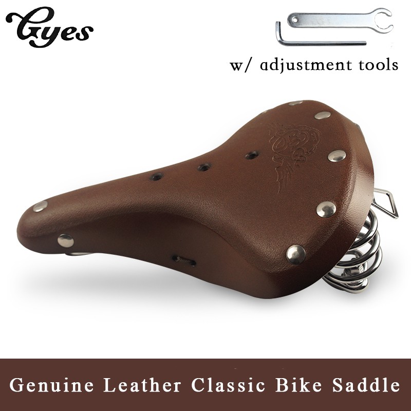 leather bike seat