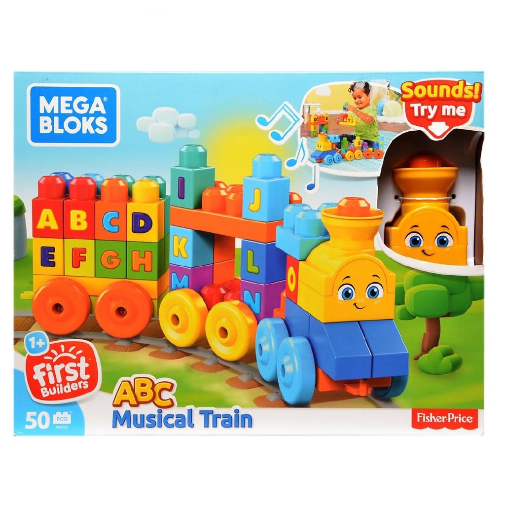 Fisher Price Mega Bloks Abc Musical Train 50 Pcs Shopee Malaysia