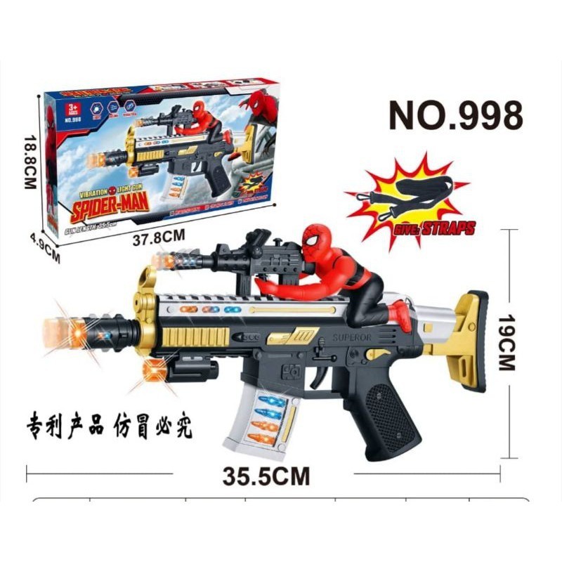 MAINAN TEMBAKAN SPIDERMAN DAN SOLDIER TOY