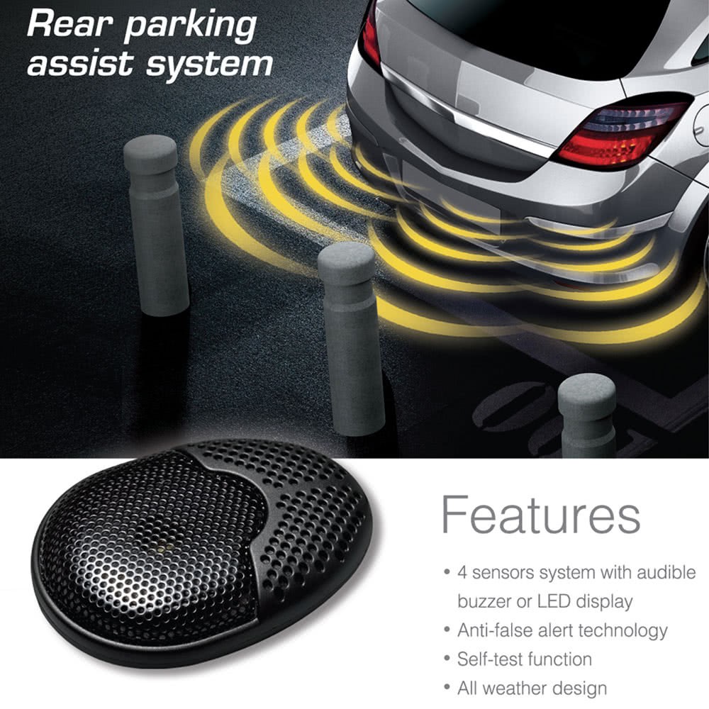 Steelmate Ebat C1 4 Sensors Parking Assist System Car Parking Sensor Reverse Shopee Malaysia 9680