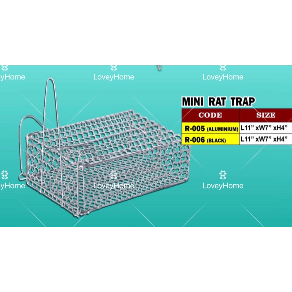 Perangkap Tikus Mouse Trap Rat Cage Metal Steel Rodent Animal Catch Squirrel Control Sangkar Tangkap Tikus Rumah Besi