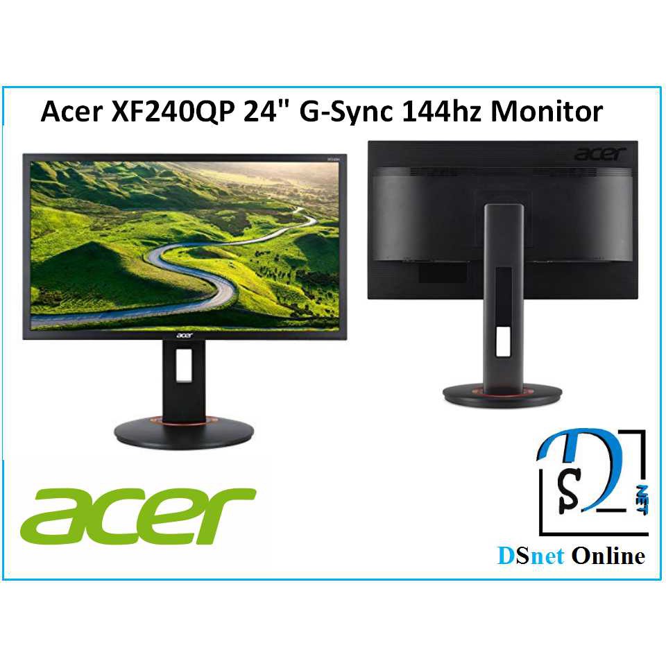 Acer Xf240qp 24 G Sync 144hz Gaming Monitor Shopee Malaysia