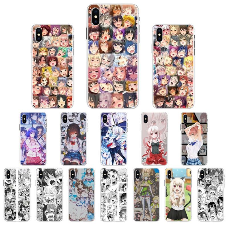 Anime Girl Cartoon Japan Cute Face Anime Phone Case For Iphone 11 Pro Xs Max 8 7 6 6s Plus X 5 5s Se Xr Cover Shopee Malaysia