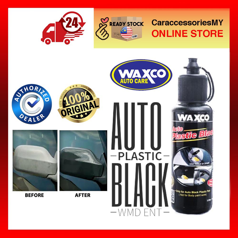 WAXCO Black Auto Plastic Colour Restorer Rubber Black Restore Trim