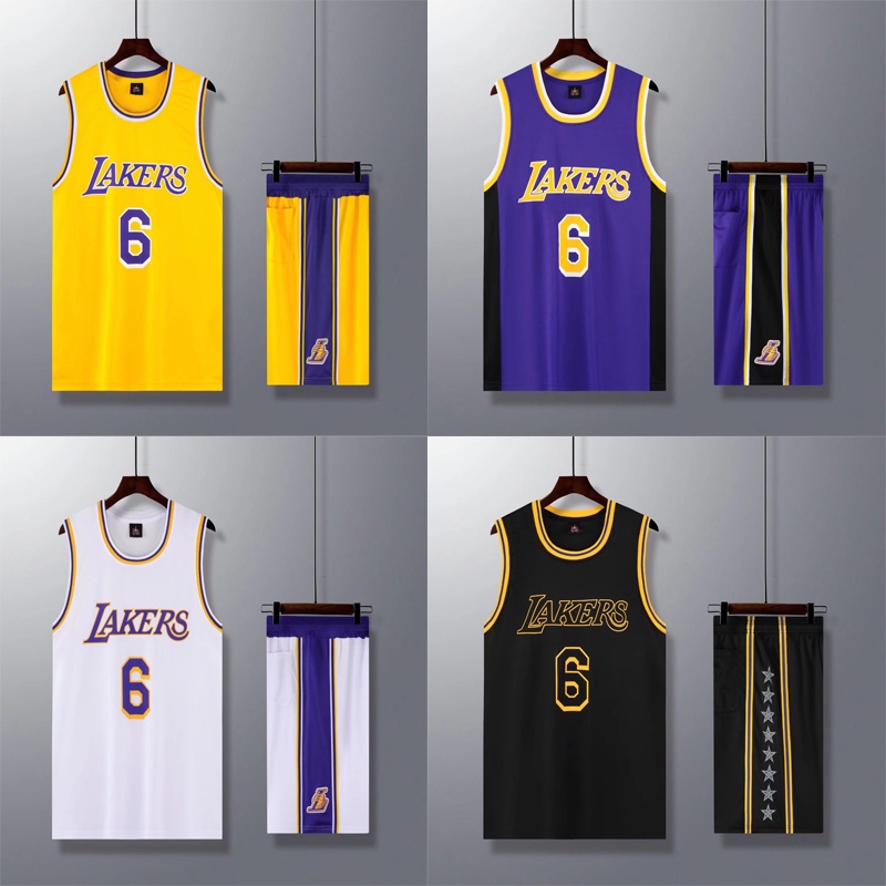 NBA KIDS Basketball Jersey Kit Los Angeles Lakers No.6 JAMES Jersey ...