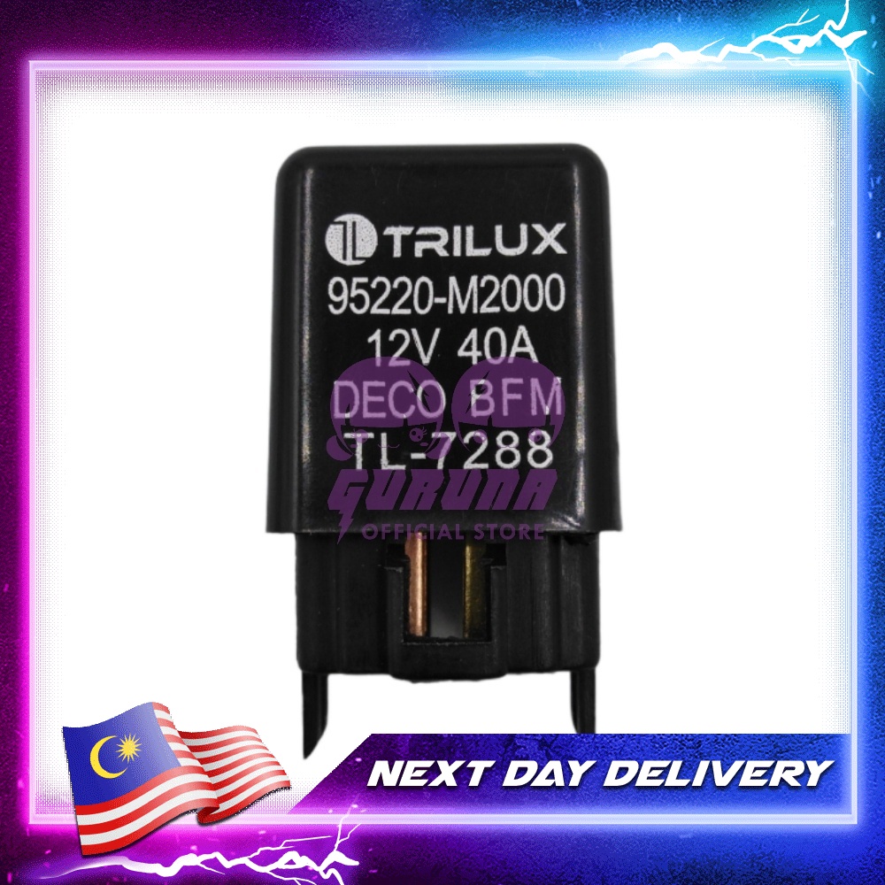 Lamp Relay Aircond Relay Fuel pump Relay Universal Proton Perodua 4pin