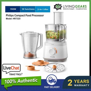 Philips Food Processor Hr7320 700w 2 1l Plastic Bowl Hr7320 01 Hr7530 850w 2 1l Shopee Malaysia