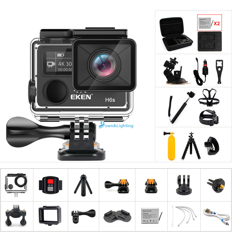 Original EKEN H6S Ultra HD Action Camera with Ambarella A12 chip 4k