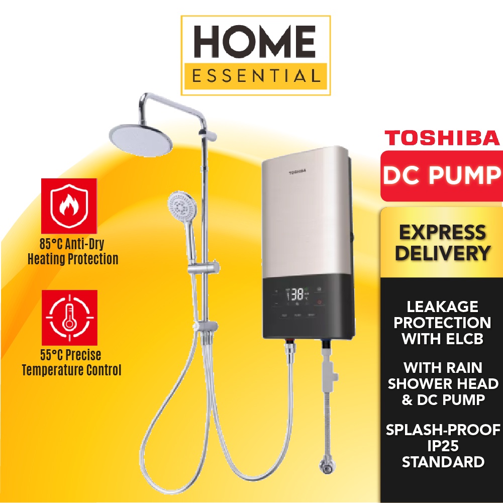 Toshiba Water Heater w Pump (3800W) TWH38EXPMY T/No Pump TWH38MXNMY T