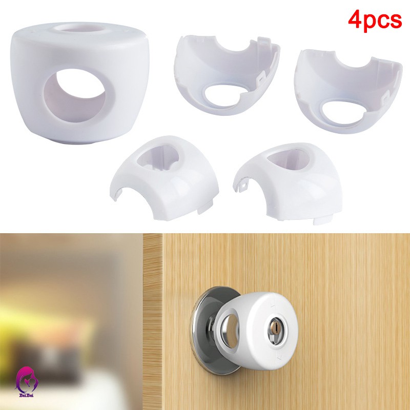 4pcs Set Child Proof Safe Door Knob Cover Baby Kids Safety