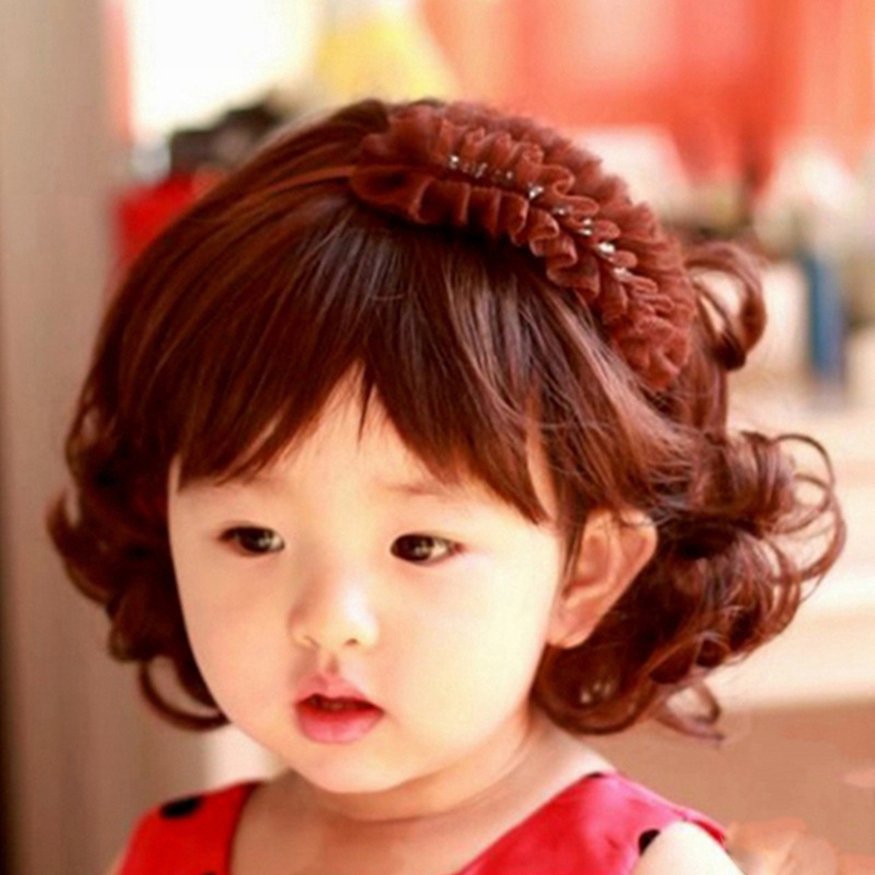 Baby Lovely Boys Girls Hair Wig Full Head Children Wigs Kids Daily