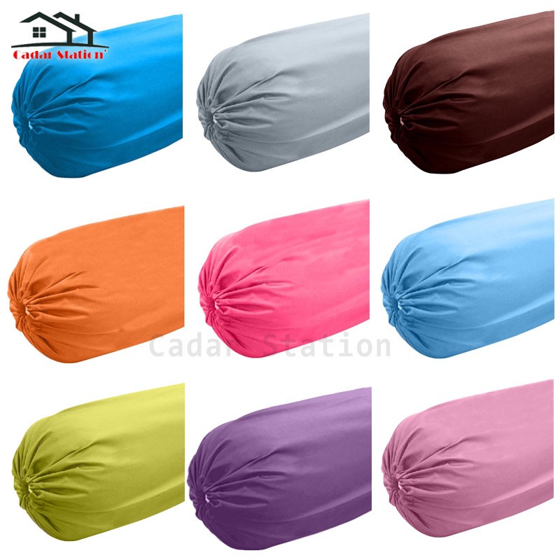 CS_100 COTTON BOLSTER CASE 20 COLOUR FREE SHIPPING Shopee Malaysia