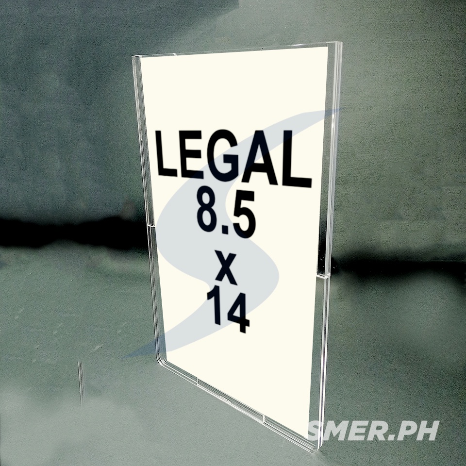 Acrylic Legal Permit Holder Wall Frame Poster Photo Display Certificate Document Ad Smer.ph