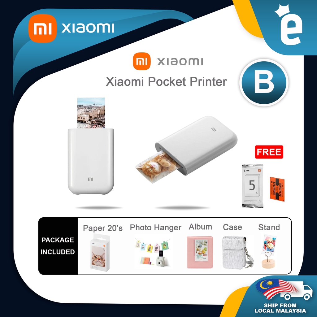 [Global Version] Xiaomi Pocket Photo Printer AR Printer 300DPI Portable