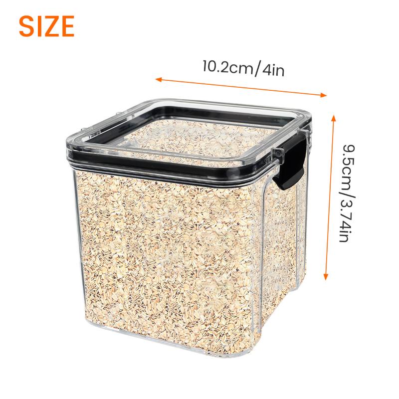 5bhhbg Airtight Food Storage Container with Lids Clear Plastic Dry Food