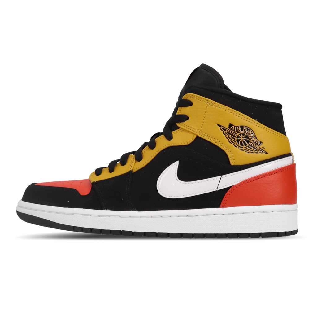 air jordan 1 mid yellow black