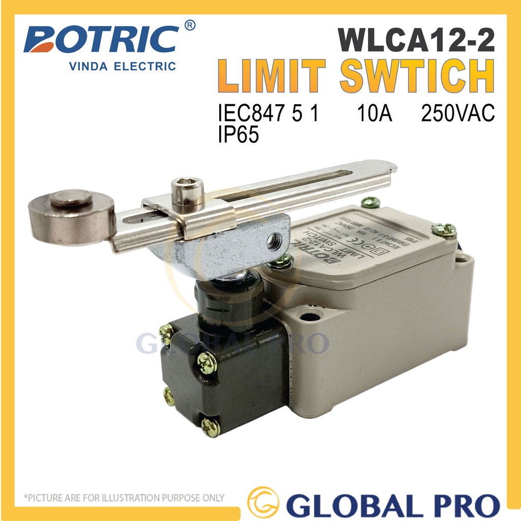 BOTRIC WLCA12-2 7208 Limit Switch 10A 250VAC IP65 | PGMall