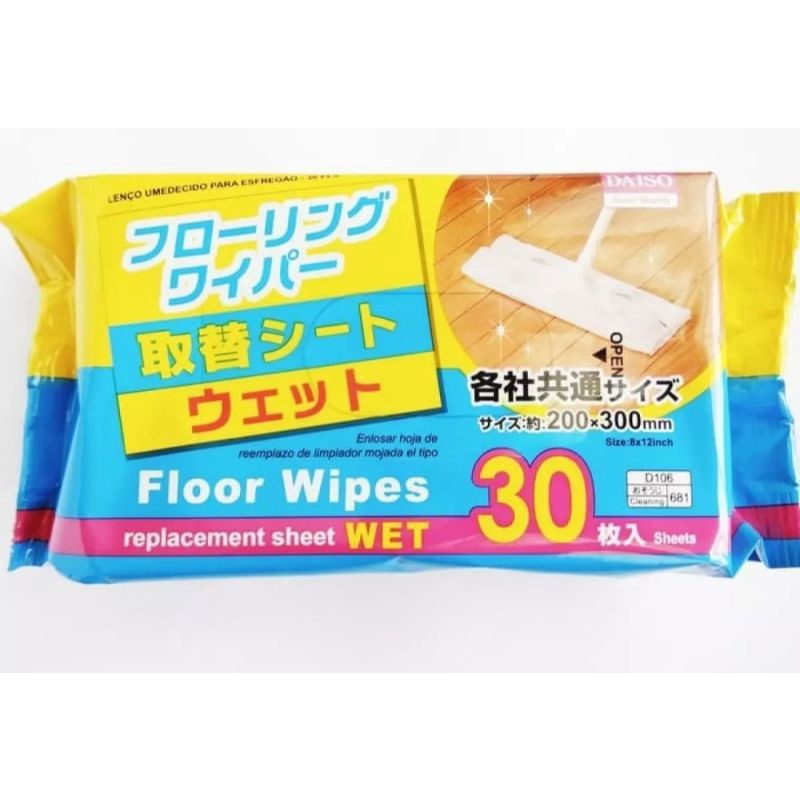 Daiso Wet Floor Wipes 30 Sheets Shopee Malaysia