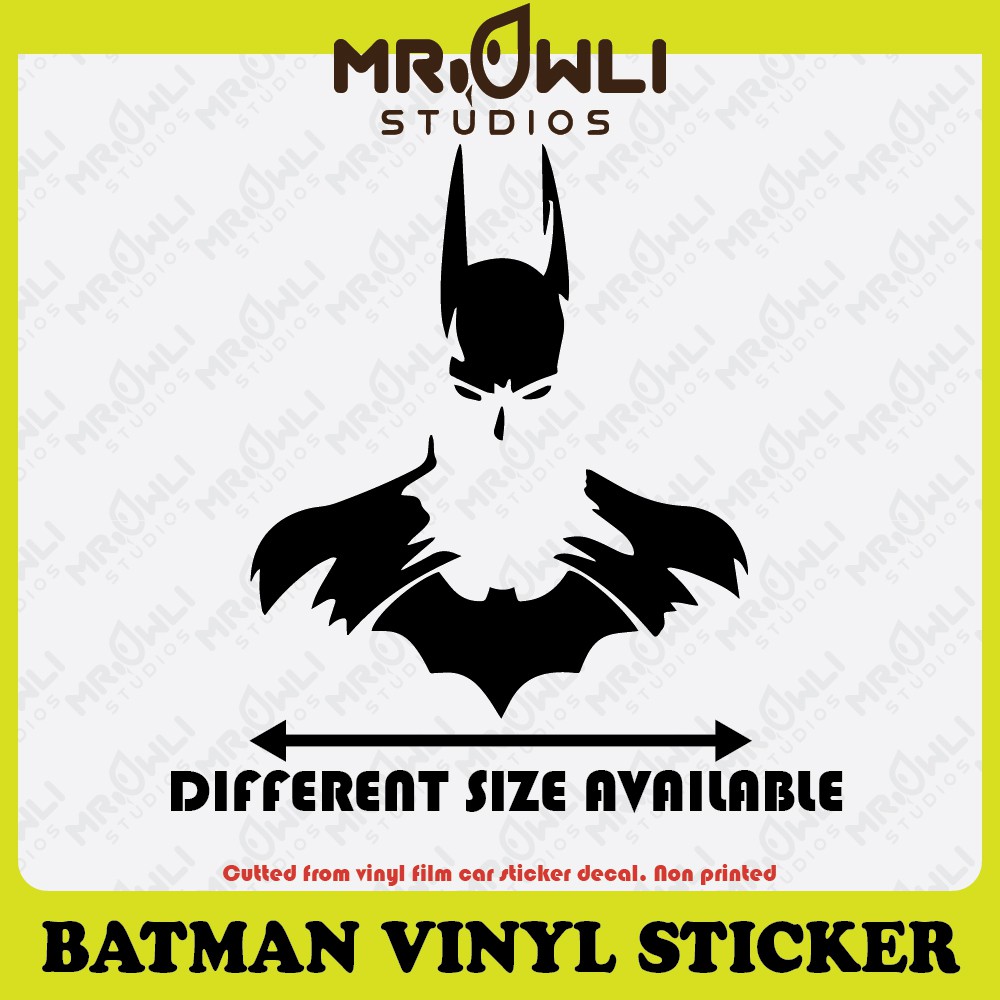 Batman vinyl car sticker Shopee Malaysia